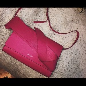 Delpozo medium crossbody bag dark pink